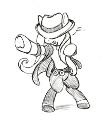 Size: 687x772 | Tagged: safe, artist:newerausher, fluttershy, pegasus, pony, michael jackson, monochrome, parody, solo