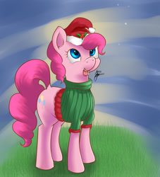 Size: 2000x2200 | Tagged: safe, artist:php7, pinkie pie, earth pony, pony, female, mare, pink coat, pink mane, simple background, solo