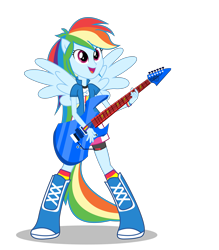 Size: 5000x5705 | Tagged: safe, artist:sigmastarlight, derpibooru import, rainbow dash, equestria girls, rainbow rocks, absurd resolution, ponied up, pony ears, simple background, solo, transparent background, vector