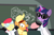 Size: 6000x4000 | Tagged: safe, artist:magister39, apple bloom, applejack, twilight sparkle, winona, earth pony, pony, adorabloom, body swap, brain, brain surgery, clothes, cute, derp, goggles, lab coat, mad scientist, science, twiabetes