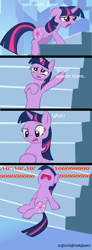 Size: 542x1473 | Tagged: safe, artist:sketch-shepherd, derpibooru import, twilight sparkle, comic, crystal empire, kung fu panda, kung fu pony, master po, parody, stairs