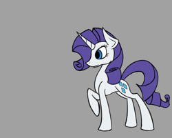 Size: 1500x1200 | Tagged: safe, artist:nekro-led, rarity, pony, unicorn, female, horn, mare, purple mane, sketch, solo, white coat