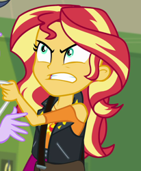 Size: 716x867 | Tagged: safe, screencap, sunset shimmer, better together, equestria girls, forgotten friendship, cropped, geode of empathy, magical geodes