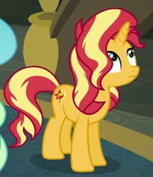 Size: 527x611 | Tagged: safe, screencap, sunset shimmer, pony, unicorn, better together, equestria girls, forgotten friendship, cropped, cutie mark, female, mare, solo focus