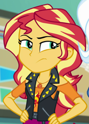 Size: 641x885 | Tagged: safe, screencap, sunset shimmer, better together, equestria girls, forgotten friendship, cropped, geode of empathy, magical geodes