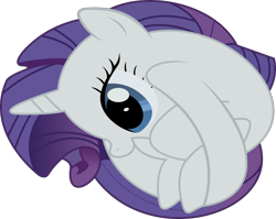 Size: 2000x1592 | Tagged: safe, artist:bluetech, rarity, pony, unicorn, the gift of the maud pie, .svg available, curled up, cute, female, happy, inkscape, mare, meme, rariball, simple background, smiling, solo, this isn't even my final form, transparent background, vector