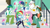 Size: 1920x1080 | Tagged: safe, derpibooru import, screencap, angel bunny, bon bon, bulk biceps, captain planet, fluttershy, lyra heartstrings, rainbow dash, scott green, sweetie drops, better together, equestria girls, a queen of clubs, background human, clothes, converse, geode of fauna, geode of super speed, magical geodes, shoes, smiling