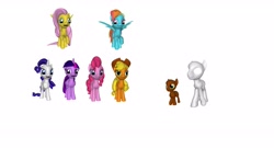 Size: 2692x1452 | Tagged: safe, derpibooru import, applejack, fluttershy, pinkie pie, rainbow dash, rarity, twilight sparkle, twilight sparkle (alicorn), oc, oc:anonymous, oc:anonymous' nephew, alicorn, earth pony, pegasus, pony, unicorn, 3d, mane six