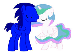 Size: 3920x2800 | Tagged: safe, artist:pinkieparty0613, artist:wolvesandangels66, princess celestia, alicorn, pony, kissing, ponified, request, shipping, sonic the hedgehog, sonic the hedgehog (series), soniclestia