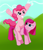 Size: 2201x2546 | Tagged: safe, artist:laramagyar, pinkie pie, earth pony, pony, cute, cuteamena, duality, pinkamena diane pie, ponies riding ponies, riding, self ponidox