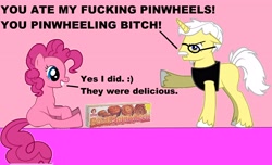 Size: 4200x2550 | Tagged: safe, artist:homerbouvier, pinkie pie, earth pony, pony, pony creator, 1000 hours in ms paint, 1000 hours in pony creator, cute, little debbie, vulgar