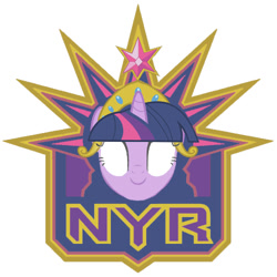 Size: 500x500 | Tagged: safe, artist:doctorxfizzle, derpibooru import, twilight sparkle, pony, hockey, new york, new york rangers, nhl, nyr, rangers, solo