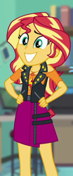 Size: 284x681 | Tagged: safe, screencap, sunset shimmer, better together, equestria girls, forgotten friendship, cropped, cute, geode of empathy, magical geodes, shimmerbetes, smiling