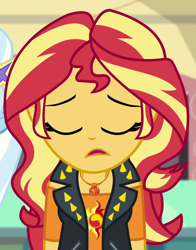 Size: 756x962 | Tagged: safe, screencap, sunset shimmer, better together, equestria girls, forgotten friendship, cropped, geode of empathy, magical geodes