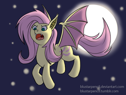 Size: 1600x1200 | Tagged: safe, artist:blustarpencil, fluttershy, pegasus, pony, female, flutterbat, mare, solo