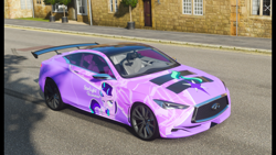 Size: 1334x750 | Tagged: safe, artist:officiallunardj, starlight glimmer, pony, car, cutie mark, equality, forza horizon, forza horizon 4, game screencap, infiniti, infiniti q60 concept, video game