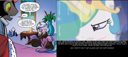 Size: 2000x885 | Tagged: safe, artist:psyga315, idw, king sombra, princess celestia, radiant hope, alicorn, pony, unicorn, spoiler:comic, headcanon, psyga's alternate pony scenes