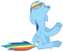 Size: 979x816 | Tagged: safe, artist:tardifice, derpibooru import, rainbow dash, pegasus, pony, sonic rainboom (episode), faic, simple background, solo, transparent background, vector