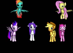 Size: 1151x837 | Tagged: safe, derpibooru import, applejack, fluttershy, pinkie pie, rainbow dash, rarity, twilight sparkle, twilight sparkle (alicorn), alicorn, earth pony, pegasus, pony, unicorn, applejerk, female, flutterbitch, mane six, mare, pinkamena diane pie, pinkie prick, rainbow douche, raribitch, twibitch sparkle