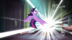 Size: 1920x1080 | Tagged: safe, derpibooru import, screencap, twilight sparkle, twilight sparkle (alicorn), alicorn, pony, power ponies (episode), female, great moments in animation, long pony, mare, solo