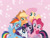 Size: 800x600 | Tagged: safe, derpibooru import, applejack, fluttershy, pinkie pie, rainbow dash, rarity, twilight sparkle, twilight sparkle (alicorn), alicorn, earth pony, pegasus, pony, unicorn, group hug, hug, mane six, official, smiling