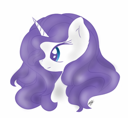 Size: 319x293 | Tagged: safe, artist:cute_pinkie7, rarity, pony, unicorn, bust, portrait, solo