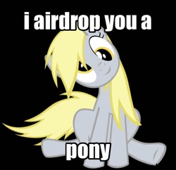 Size: 640x620 | Tagged: safe, derpy hooves, airdrop, image macro, iphone, meme, text