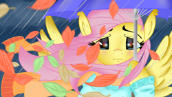 Size: 1024x576 | Tagged: safe, artist:saddnesspony, fluttershy, pegasus, pony, female, mare, pink mane, yellow coat