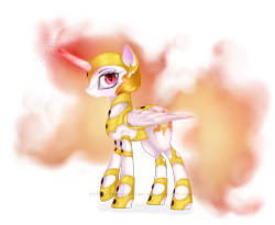 Size: 4037x3307 | Tagged: safe, artist:mp-printer, princess celestia, alicorn, pony, armor, female, magic, mane of fire, mare, simple background, solo, transparent background