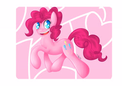 Size: 3508x2480 | Tagged: safe, artist:clayman778, pinkie pie, earth pony, pony, female, mare, simple background, solo, white background