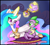 Size: 2040x1840 | Tagged: safe, artist:xxladyskunkxx, princess celestia, spike, alicorn, dragon, pony, food, magic, prone, tea, teacup, telekinesis