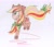 Size: 2665x2268 | Tagged: safe, artist:valebrony, applejack, earth pony, pony, rainbow power, solo, traditional art