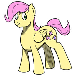 Size: 650x643 | Tagged: safe, artist:varemia, butterscotch, fluttershy, pegasus, pony, rule 63, solo