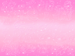 Size: 1024x768 | Tagged: safe, pinkie pie, star catcher, thistle whistle, earth pony, pony, g3, daisy may, wallpaper