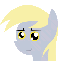 Size: 720x720 | Tagged: safe, artist:dsiak, derpy hooves, pegasus, pony, animated, bust, female, gif, mare, pointy ponies, portrait, simple background, smiling, transparent background