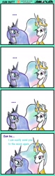 Size: 744x2368 | Tagged: safe, artist:lennonblack, princess celestia, princess luna, alicorn, pony, ..., comic, sunbutt