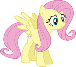 Size: 6000x5260 | Tagged: safe, artist:slb94, fluttershy, pegasus, pony, absurd resolution, simple background, solo, transparent background, vector