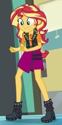 Size: 384x765 | Tagged: safe, screencap, sunset shimmer, better together, equestria girls, forgotten friendship, cropped, female, geode of empathy, magical geodes, solo