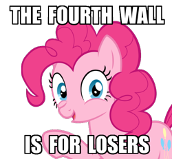 Size: 650x600 | Tagged: safe, artist:astie-th, pinkie pie, earth pony, pony, fourth wall, happy, image macro, meme, simple background, smiling, transparent background