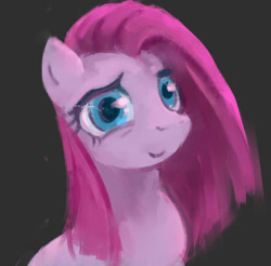 Size: 463x455 | Tagged: safe, artist:swallowchaser, pinkie pie, earth pony, pony, bust, cute, cuteamena, pinkamena diane pie, portrait, smiling