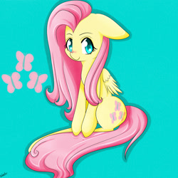 Size: 1000x1000 | Tagged: safe, artist:riouku, part of a set, fluttershy, pegasus, pony, female, mare, solo