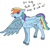 Size: 500x500 | Tagged: safe, artist:autumnbramble, derpibooru import, rainbow dash, pegasus, pony, solo