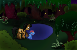 Size: 1800x1156 | Tagged: safe, artist:firedra6on, derpibooru import, rainbow dash, pegasus, pony, reflection, solo, water