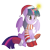 Size: 1760x1750 | Tagged: safe, artist:drawntildawn, derpibooru import, twilight sparkle, twilight sparkle (alicorn), alicorn, pony, boots, christmas lights, clothes, cute, female, hat, mare, santa hat, scarf, simple background, smiling, solo, stars, transparent background