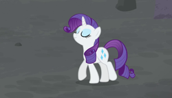 Size: 1258x720 | Tagged: safe, screencap, rarity, pony, unicorn, the cutie map, eyes closed, solo