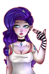 Size: 1000x1500 | Tagged: safe, artist:princess-lynx, rarity, human, humanized, nail polish, simple background, solo, transparent background