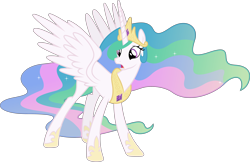 Size: 5930x3840 | Tagged: safe, artist:90sigma, princess celestia, alicorn, pony, absurd resolution, female, mare, simple background, solo, transparent background, vector