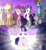 Size: 638x693 | Tagged: safe, artist:birdalliance, derpibooru import, edit, edited screencap, screencap, applejack, fluttershy, pinkie pie, rainbow dash, rarity, spike, twilight sparkle, twilight sparkle (alicorn), alicorn, angel, dragon, earth pony, pegasus, pony, unicorn, equestria girls, magical mystery cure, alicorn flash, applejack's hat, beautiful, blonde, blonde mane, blonde tail, blue coat, blue eyes, blue wings, clothes, dress, evening gloves, exploitable meme, female, fishnets, flying, gloves, green eyes, happy, hat, high heel boots, horn, hub logo, male, mare, meme, multicolored mane, multicolored tail, open mouth, orange coat, pink coat, pink mane, pink tail, ponied up, purple mane, purple tail, raised hoof, raised leg, smiling, sparkles, spread wings, this isn't even my final form, white coat, wings, yellow coat