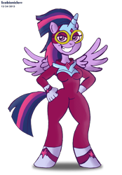 Size: 3278x4708 | Tagged: safe, artist:scobionicle99, derpibooru import, masked matter-horn, twilight sparkle, twilight sparkle (alicorn), alicorn, anthro, power ponies (episode), power ponies, solo