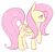 Size: 809x779 | Tagged: safe, artist:pegacornss, fluttershy, pegasus, pony, female, mare, pink mane, solo, yellow coat